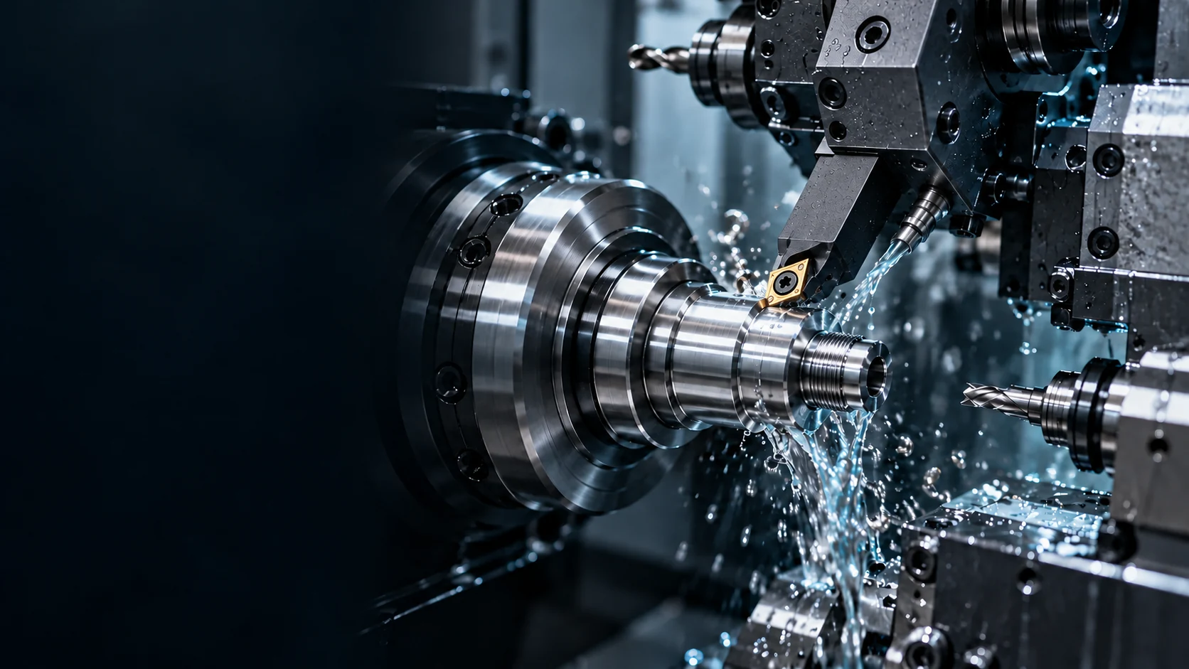 CNC tornada metal parça işleme